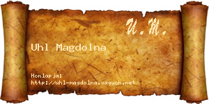 Uhl Magdolna névjegykártya